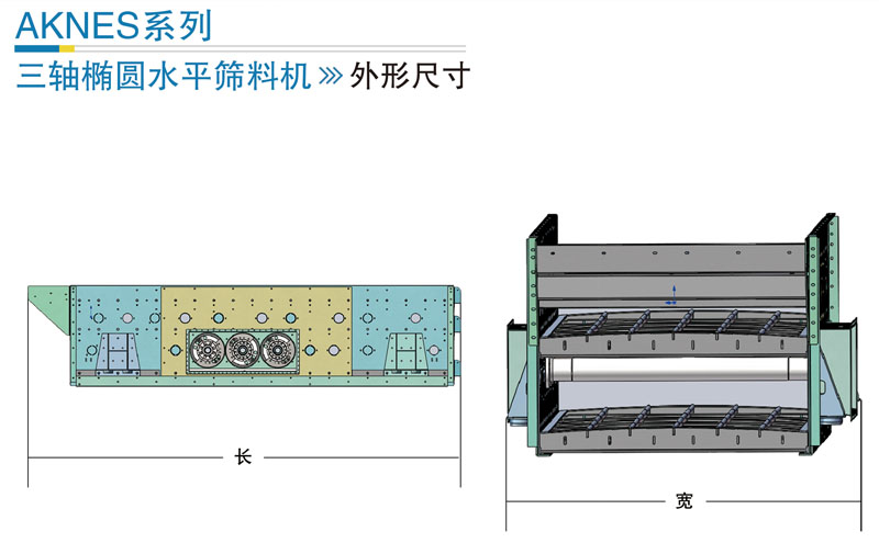 三軸橢圓振動(dòng)篩安裝圖紙